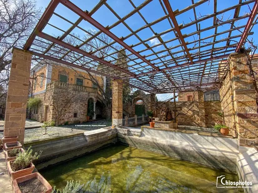 Antouaniko mansion in Kampos Chios with historic architecture