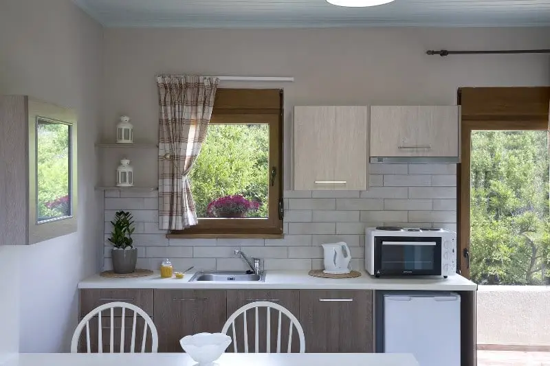 Family apartment living area in Chios